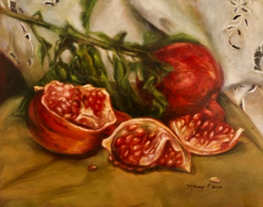 Pomegranate Seeds
oil on panel
8” x 10”